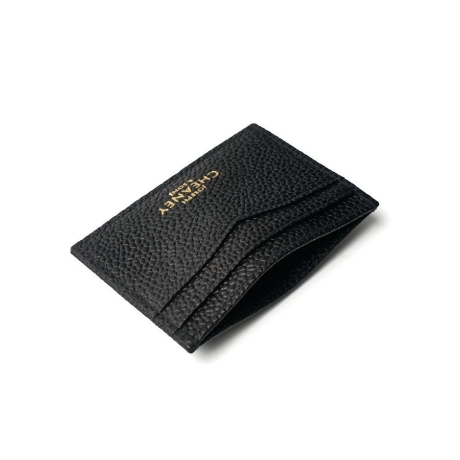 Accessories Cheaney | Card Holder In Black Grain Leather