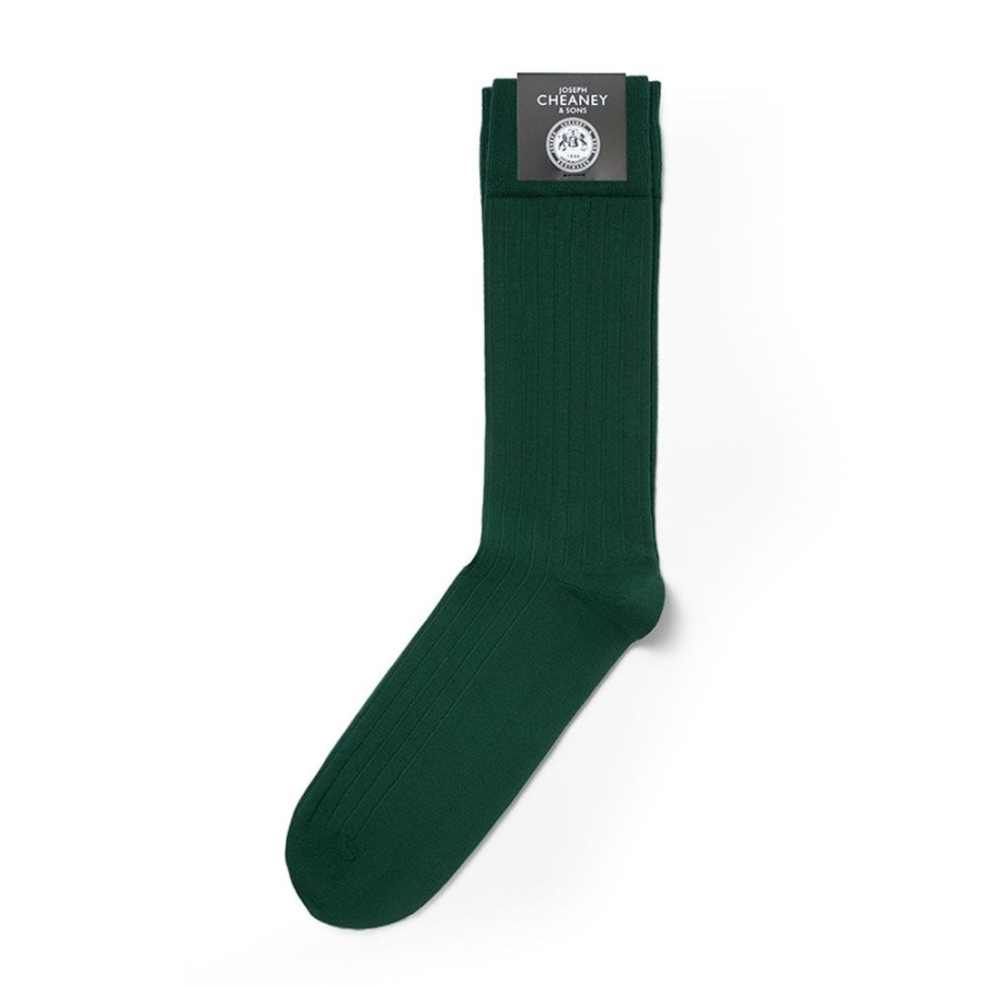 Accessories Corgi | Brecon Green Mens Cotton Socks