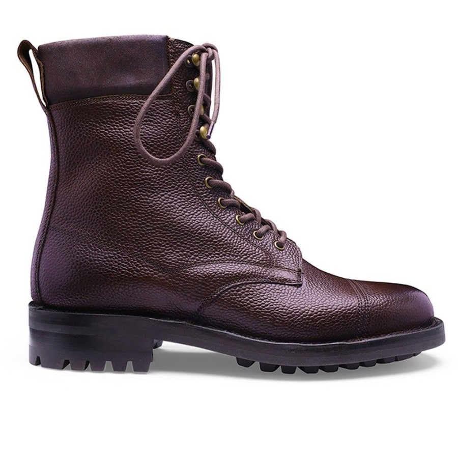 Men Cheaney Hiker Boots | Bowland C Veldtschoen Derby Boot In Walnut Grain Leather