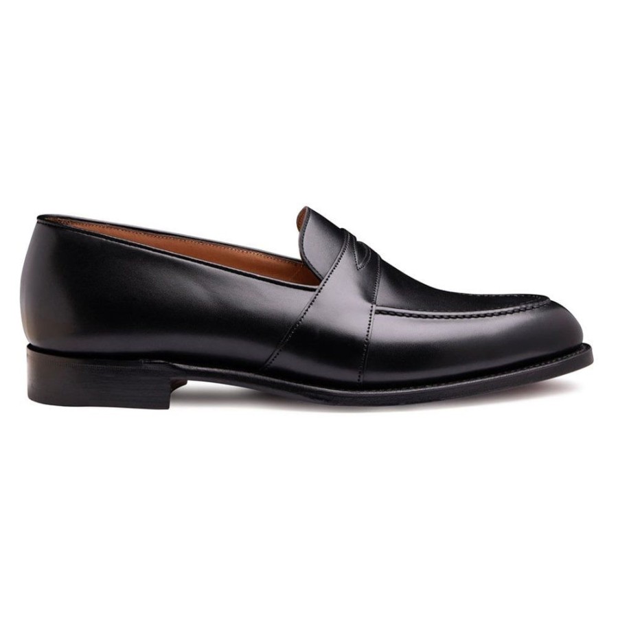 Men Cheaney Loafers | Gracechurch D Penny Loafer In Black Calf Leather