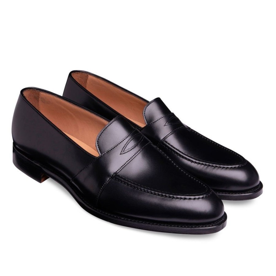 Men Cheaney Loafers | Gracechurch D Penny Loafer In Black Calf Leather