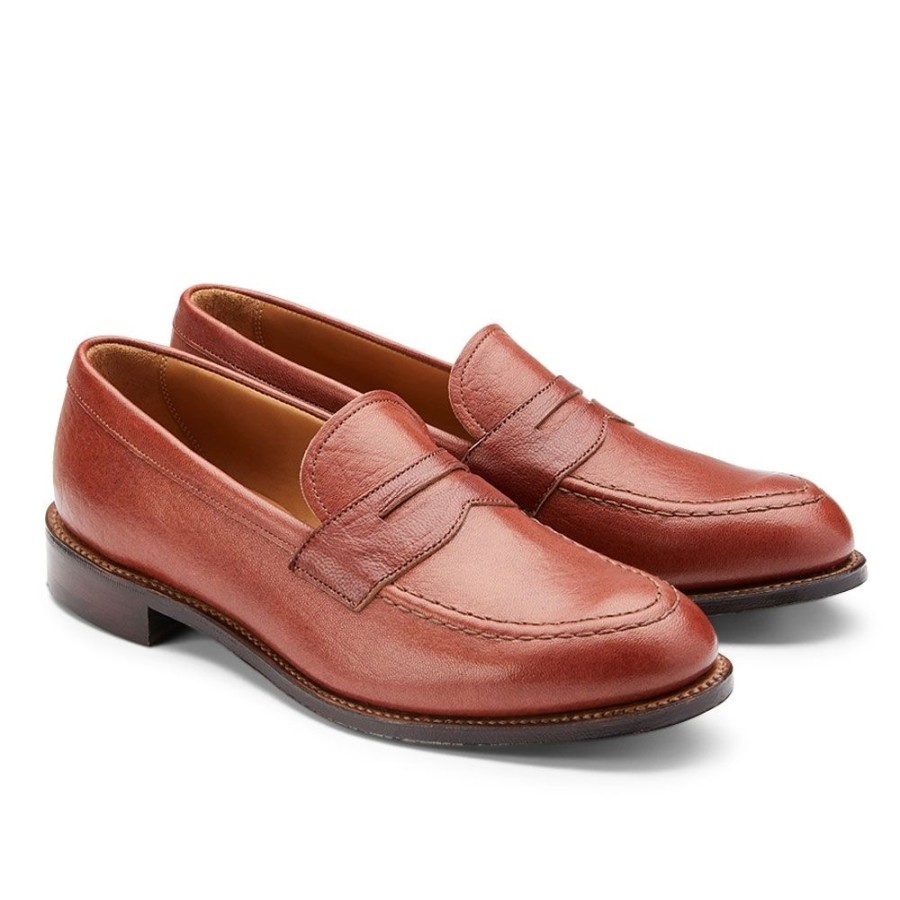 Women Cheaney Loafers | Kenmore Ef Penny Loafer In Tan Deerskin Leather