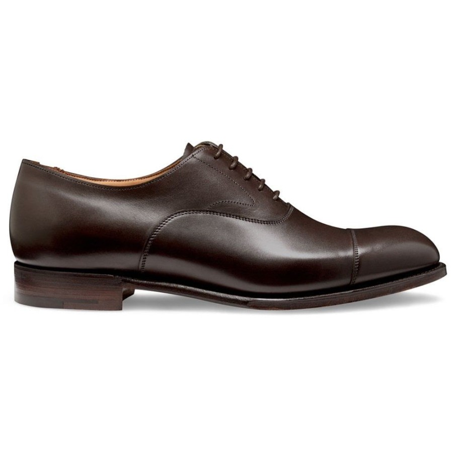 Men Cheaney Oxfords | Alfred Capped Oxford In Mocha Calf Leather