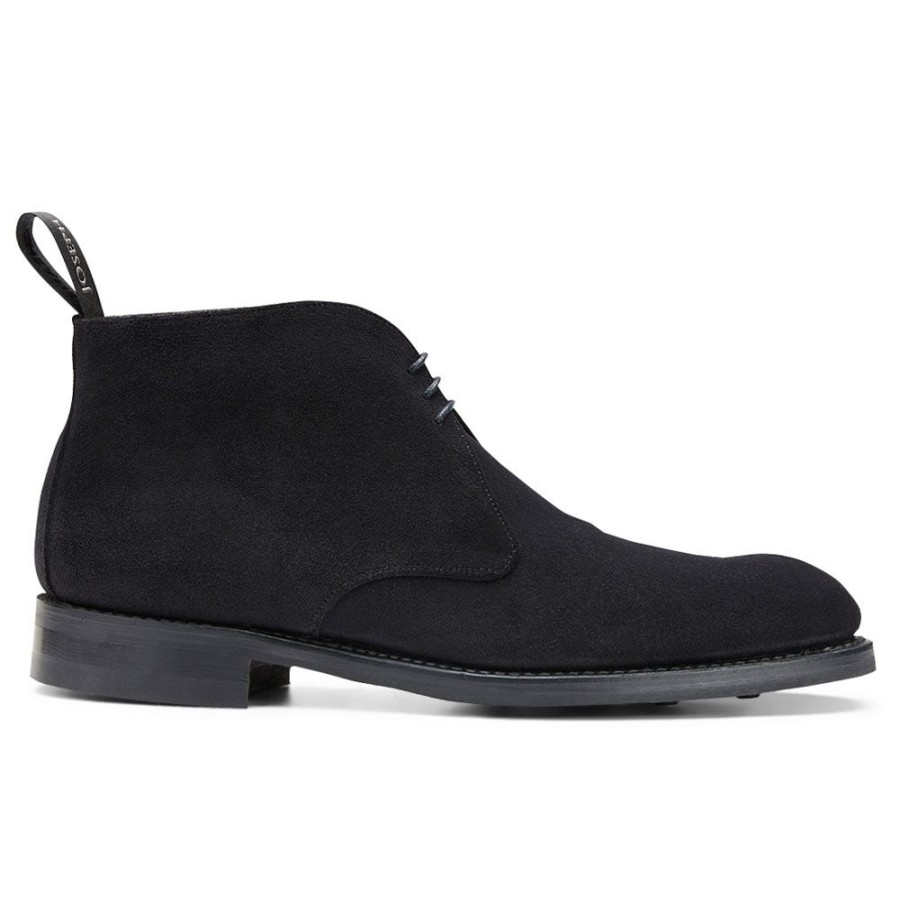 Men Cheaney Chukka Boots | Jackie Iii R Chukka Boot In Black Suede