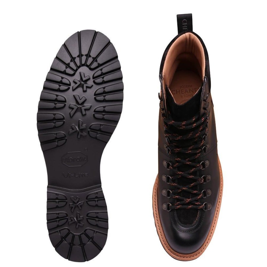 Men Cheaney Hiker Boots | Torridon Gv Hiker Boot In Black Calf Leather/Printed Suede