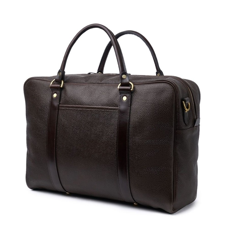 Accessories Croots X Cheaney | Holdall In Walnut Grain Leather