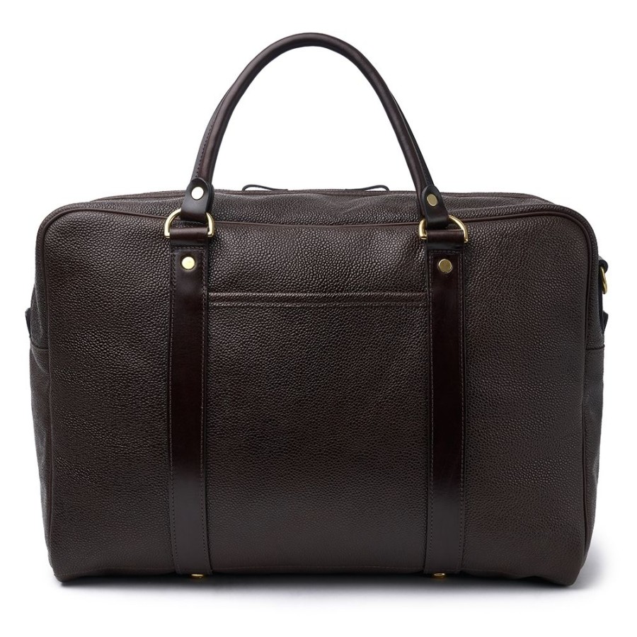 Accessories Croots X Cheaney | Holdall In Walnut Grain Leather