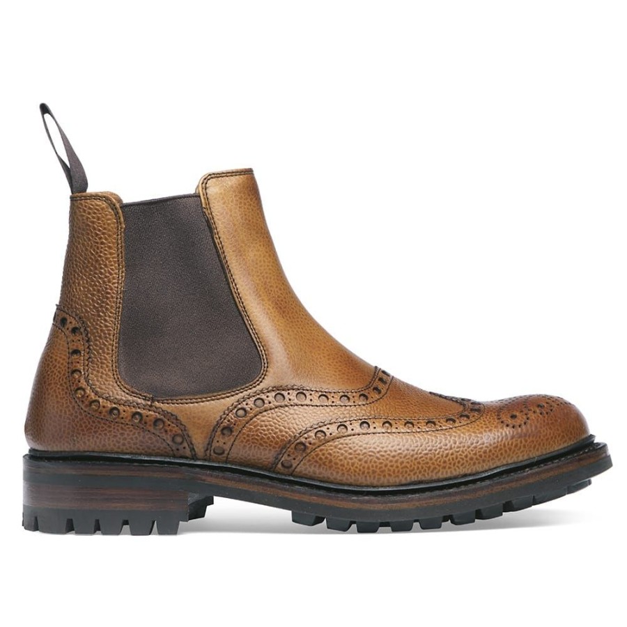 Men Cheaney Chelsea Boots | Tamar C Chelsea Boot In Almond Grain Leather