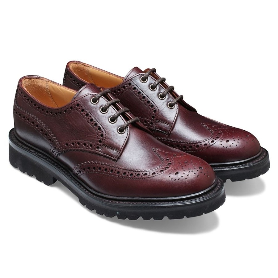 Women Cheaney Brogues | Beccles Gv Derby Brogue In Polo Brown Eco Oiled Leather