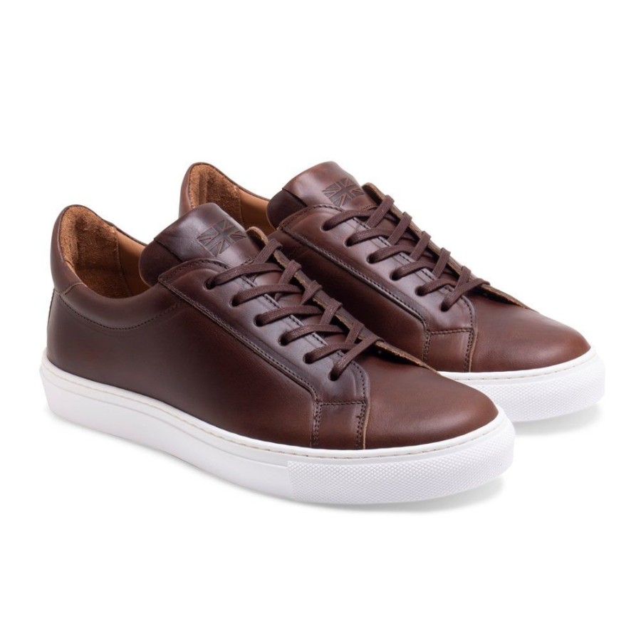 Men Cheaney X Goral Trainers | Kelham Trainer In Bourneville Chromexcel Leather