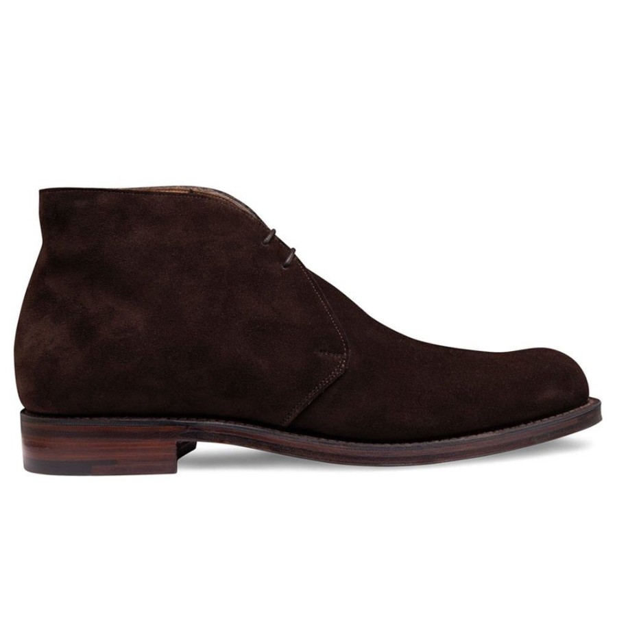 Men Cheaney Chukka Boots | Garforth Ef Chukka Boot In Bitter Chocolate Calf Suede