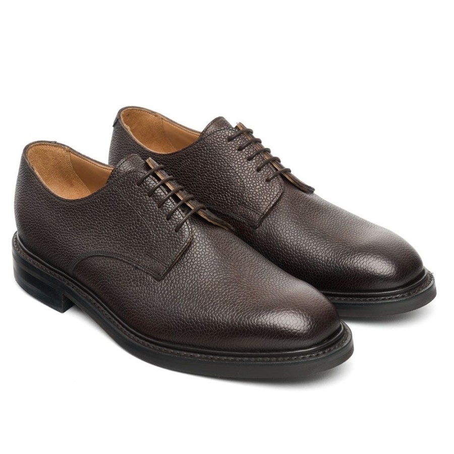 Men Cheaney Derbys | Albany Ii R Derby In Dark Brown Grain Leather