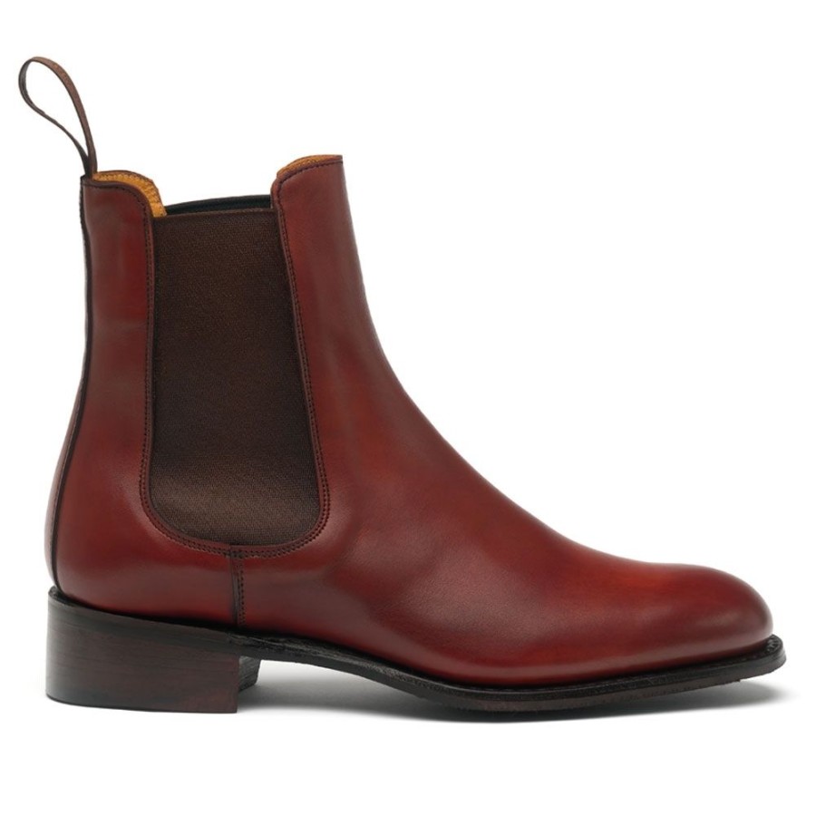 Women Cheaney Chelsea Boots | Avril D Chelsea Boot In Dark Leaf Calf Leather