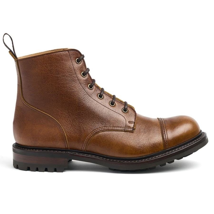 Men Cheaney Military Boots | Hurricane Ii C Derby Boot In Bronze Kudu Leather