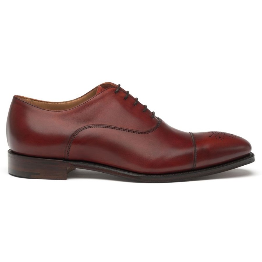 Men Cheaney Oxfords | Cambridge Oxford In Dark Leaf Calf Leather