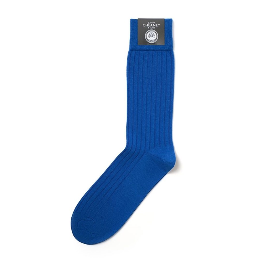 Accessories Corgi | Brecon Blue Mens Cotton Socks