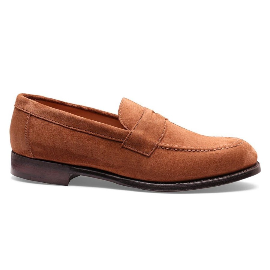 Men Cheaney Loafers | Hadley Penny Loafer In Fox Suede