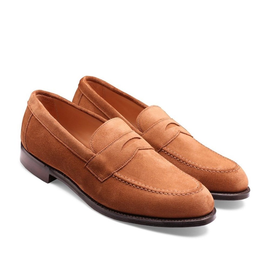 Men Cheaney Loafers | Hadley Penny Loafer In Fox Suede