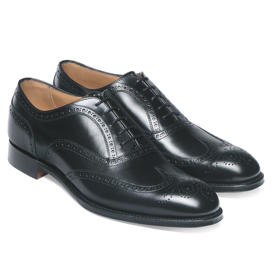 Men Cheaney Brogues | Arthur Iii Oxford Brogue In Black Calf Leather