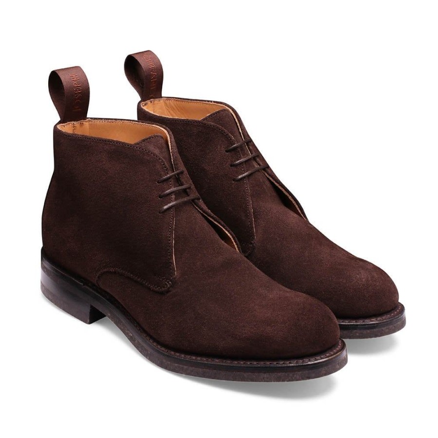 Women Cheaney Chukka Boots | Thetford Chukka Boot In Dark Brown Eco-Buck Suede