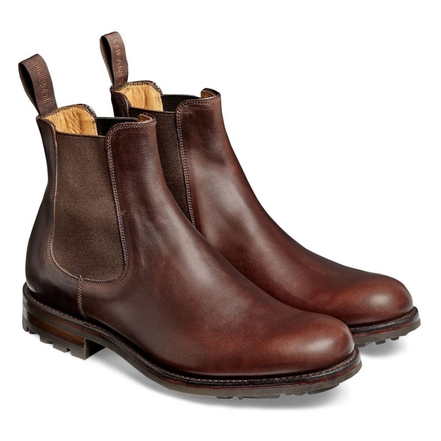 Men Cheaney Chelsea Boots | Barnes Iii B Chelsea Boot In Brown Pull Up Leather