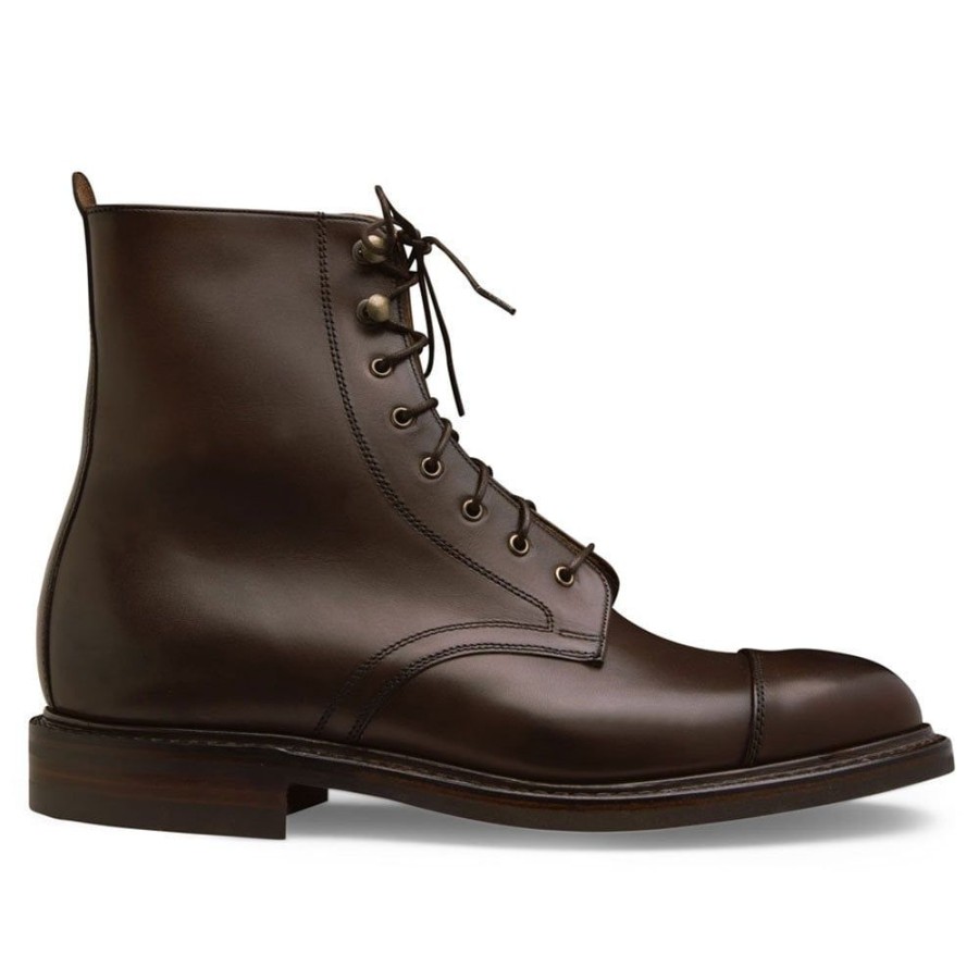 Men Cheaney Derby Boots | Elliott Ii R Capped Derby Boot In Mocha Calf Leather