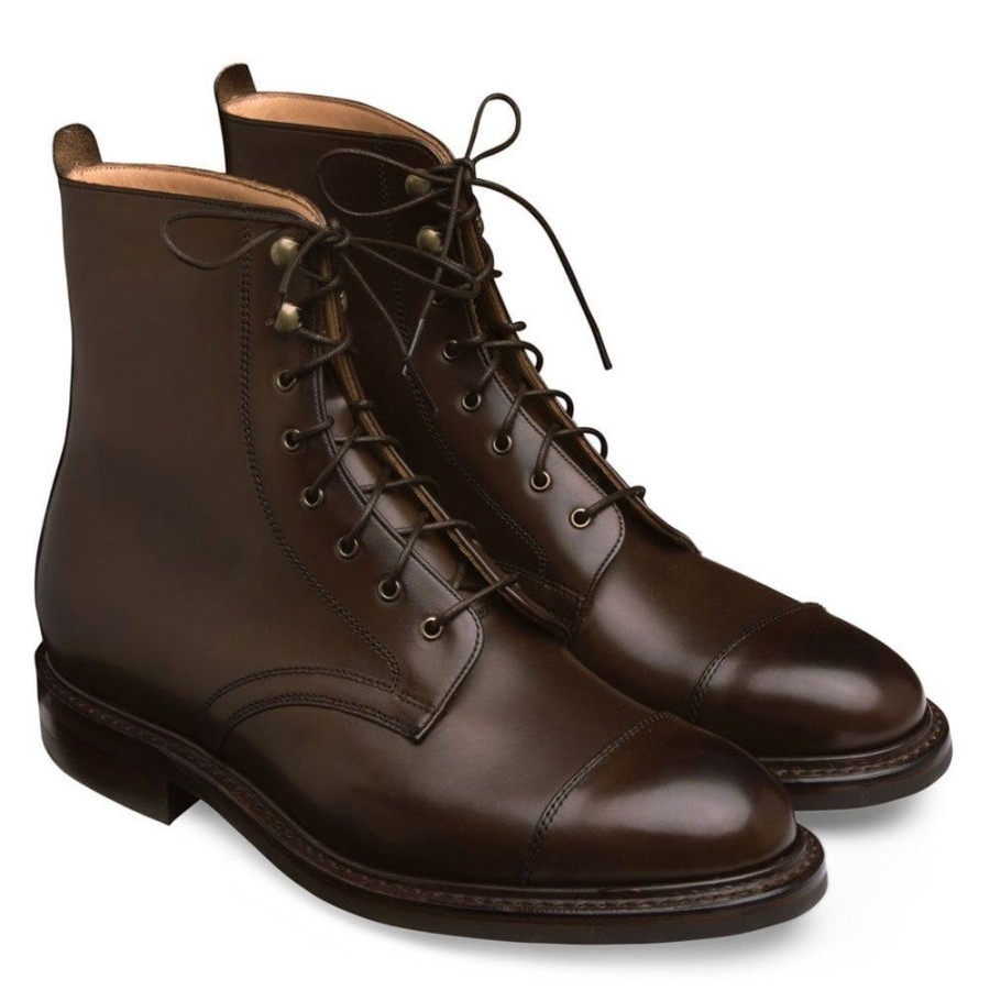 Men Cheaney Derby Boots | Elliott Ii R Capped Derby Boot In Mocha Calf Leather