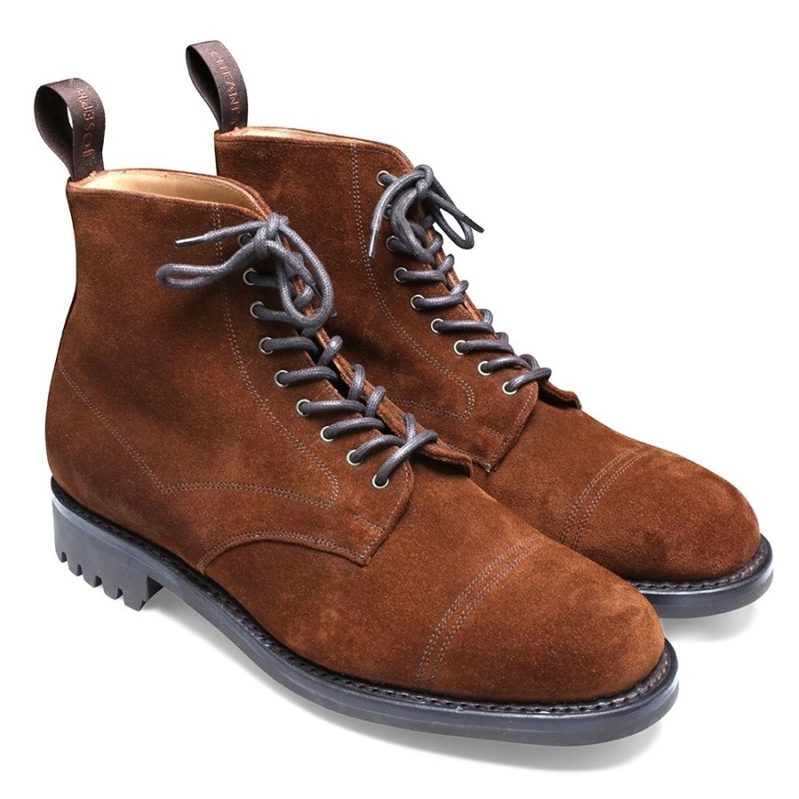 Men Cheaney Derby Boots | Kaber C Derby Boot In Snuff Repello Oil Suede