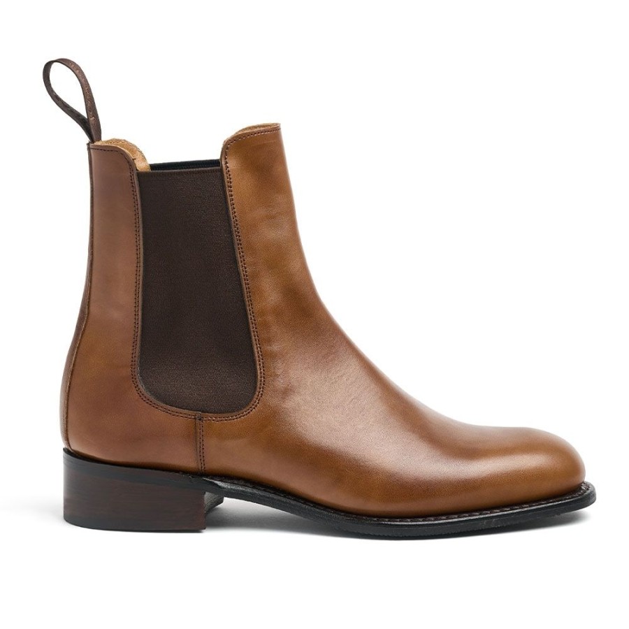 Women Cheaney Chelsea Boots | Avril D Chelsea Boot In French Brown Museum Calf Leather