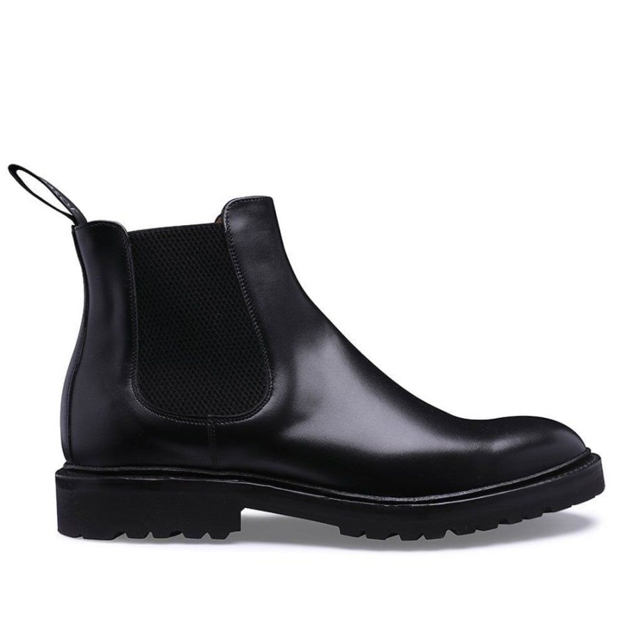 Women Cheaney Chelsea Boots | Cleo Chelsea Boot In Black Calf Leather