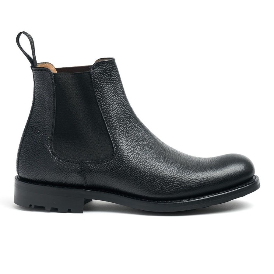 Men Cheaney Chelsea Boots | Barnes Iii B Chelsea Boot In Black Grain Leather