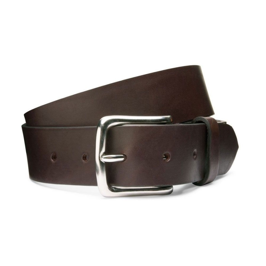 Accessories Cheaney | Casual Brown Belt With Silver Buckle