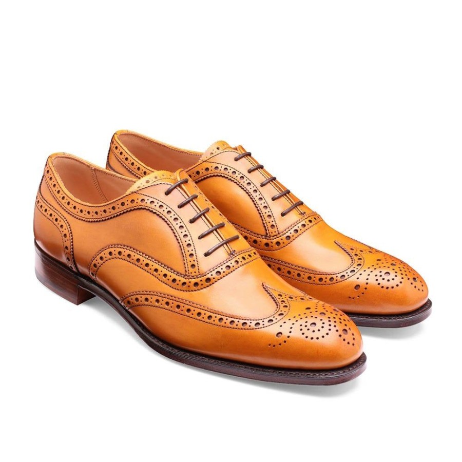 Men Cheaney Brogues | Arthur Iii Oxford Brogue In Light Chestnut Calf Leather