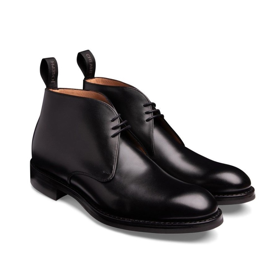 Men Cheaney Chukka Boots | Jackie Iii R Chukka Boot In Black Calf Leather