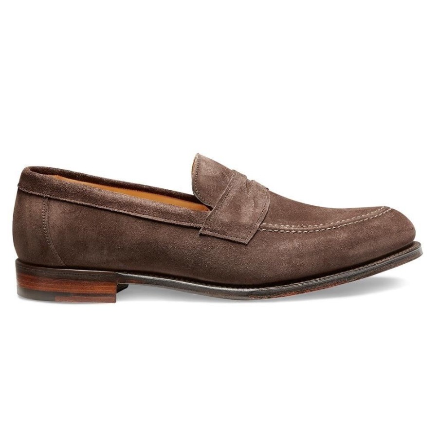 Men Cheaney Loafers | Hadley Penny Loafer In Brown Suede