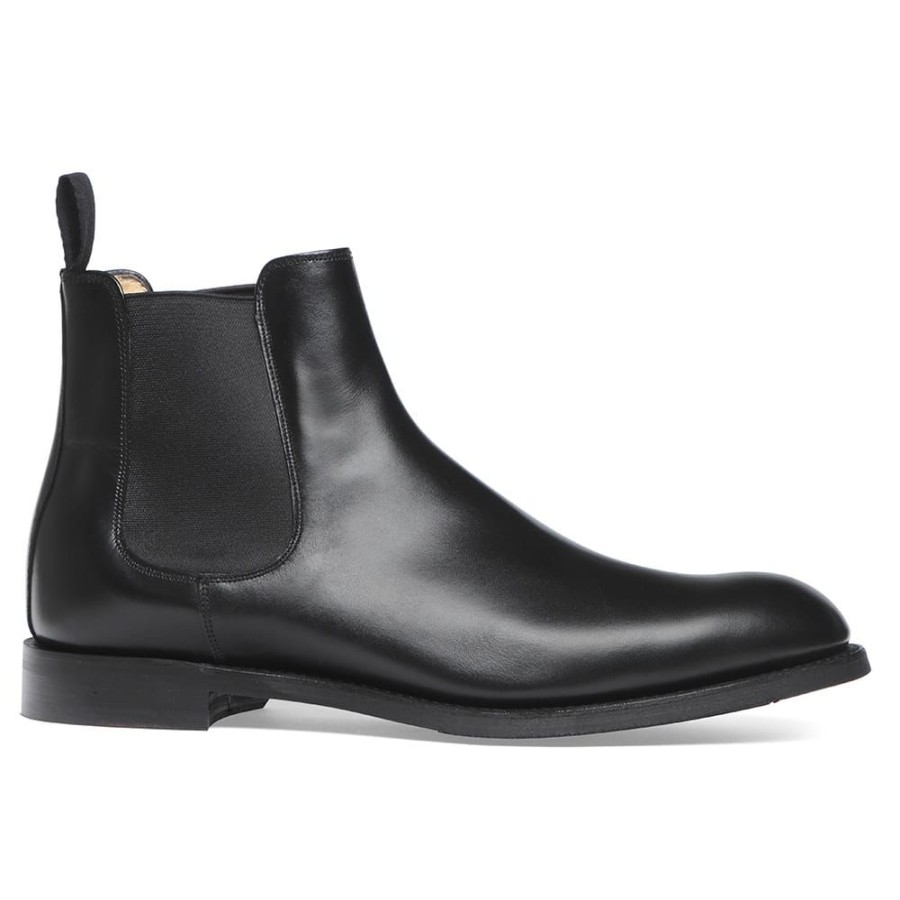 Men Cheaney Chelsea Boots | Godfrey D Chelsea Boot In Black Calf Leather