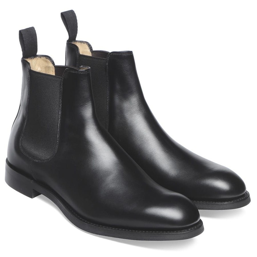 Men Cheaney Chelsea Boots | Godfrey D Chelsea Boot In Black Calf Leather