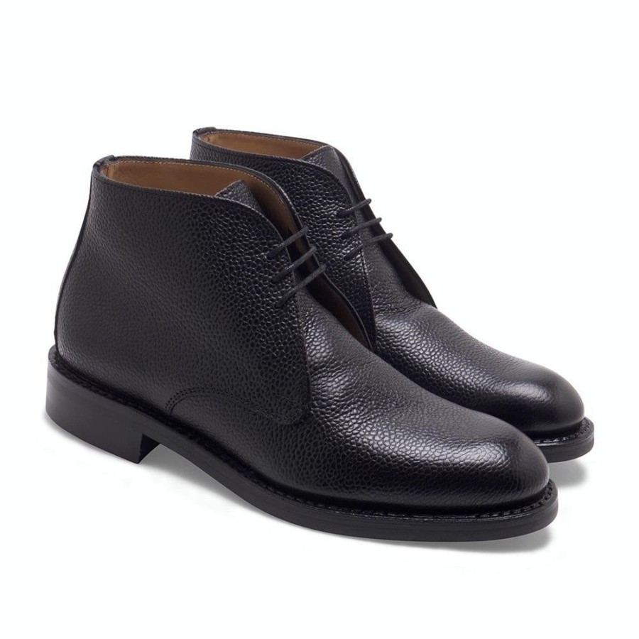 Women Cheaney Chukka Boots | Jessie R Chukka Boot In Black Grain Leather