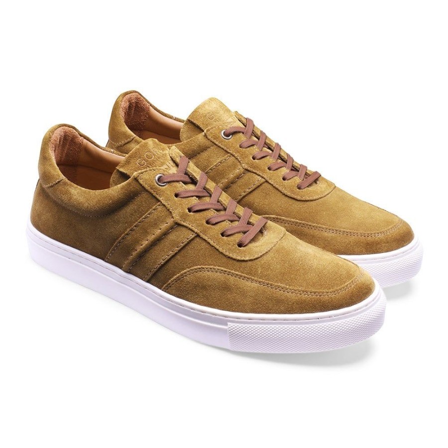 Men Cheaney X Goral Trainers | Steel Trainer In Maracca Suede