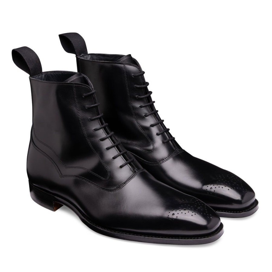 Men Cheaney Balmoral Boots | Hanover Balmoral Boot In Black Calf Leather