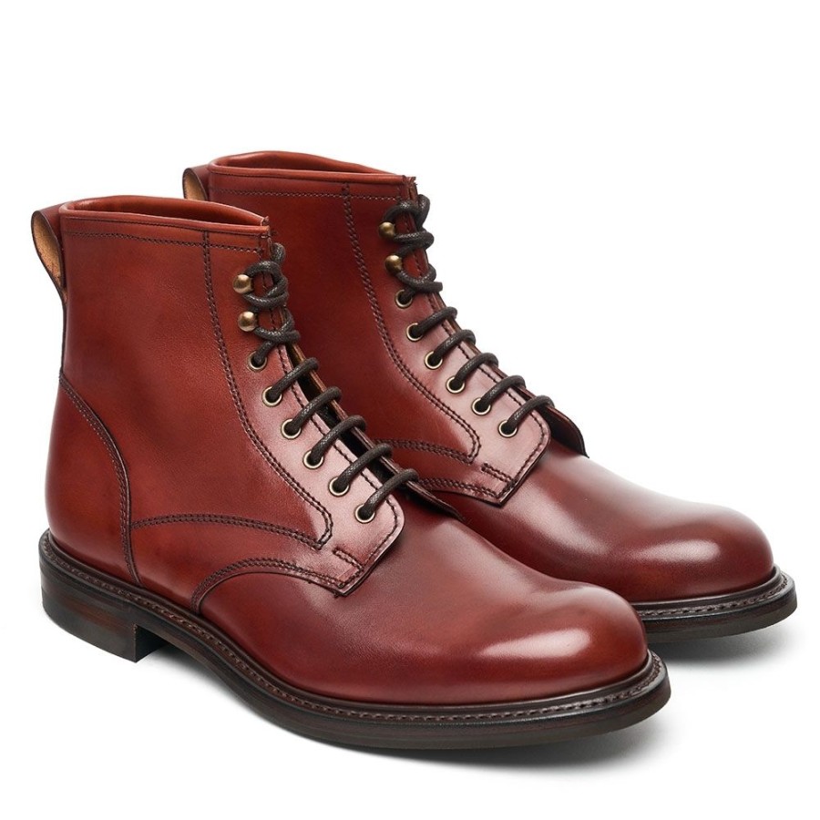 Men Cheaney Derby Boots | Jaxson Ii R Derby Boot In Dark Leaf Calf Leather