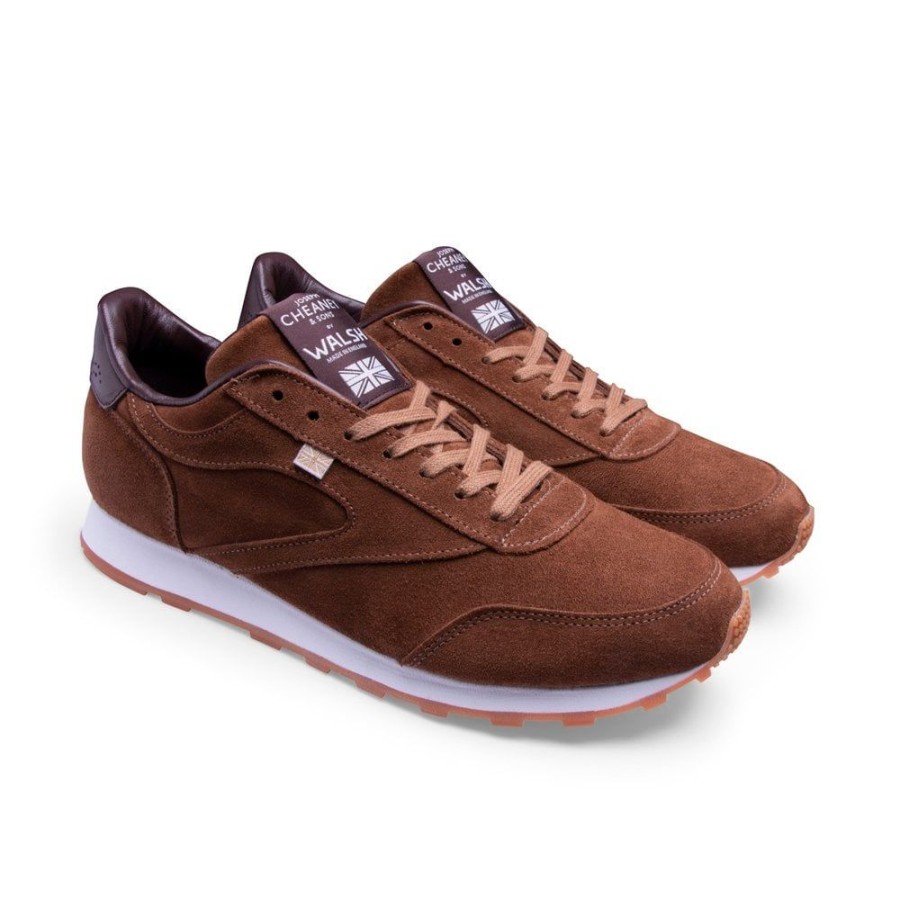 Men Cheaney X Walsh Trainers | Bannister Trainer In Fox Suede