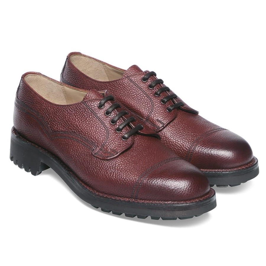 Men Cheaney Derbys | Cairngorm Ii C Veldtschoen Derby In Burgundy Grain