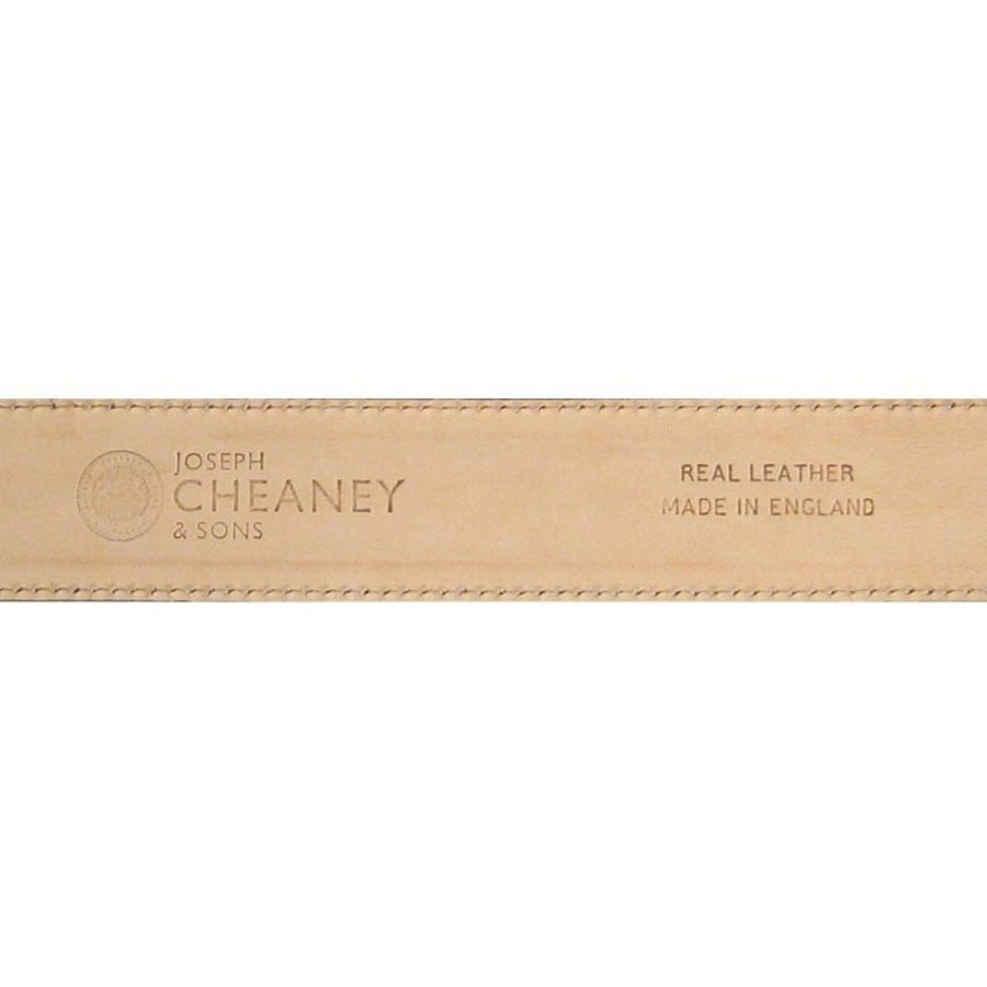 Accessories Cheaney | Pony Suede Belt With Silver Buckle