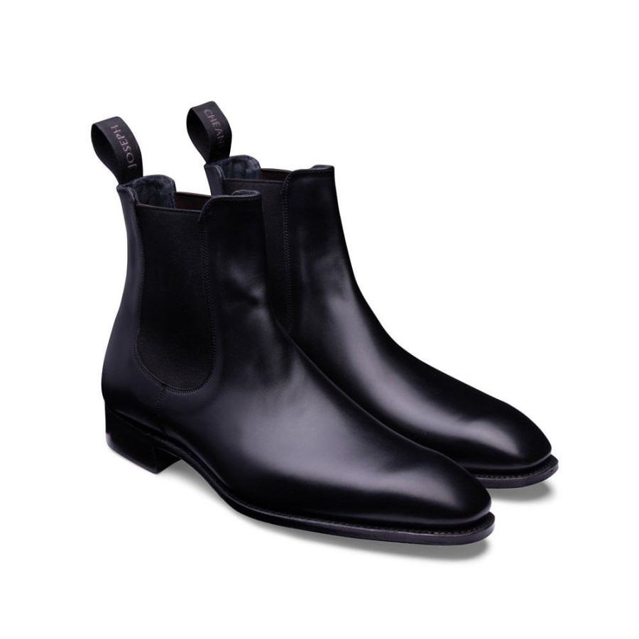 Men Cheaney Chelsea Boots | Godwin Chelsea Boot In Black Calf Leather