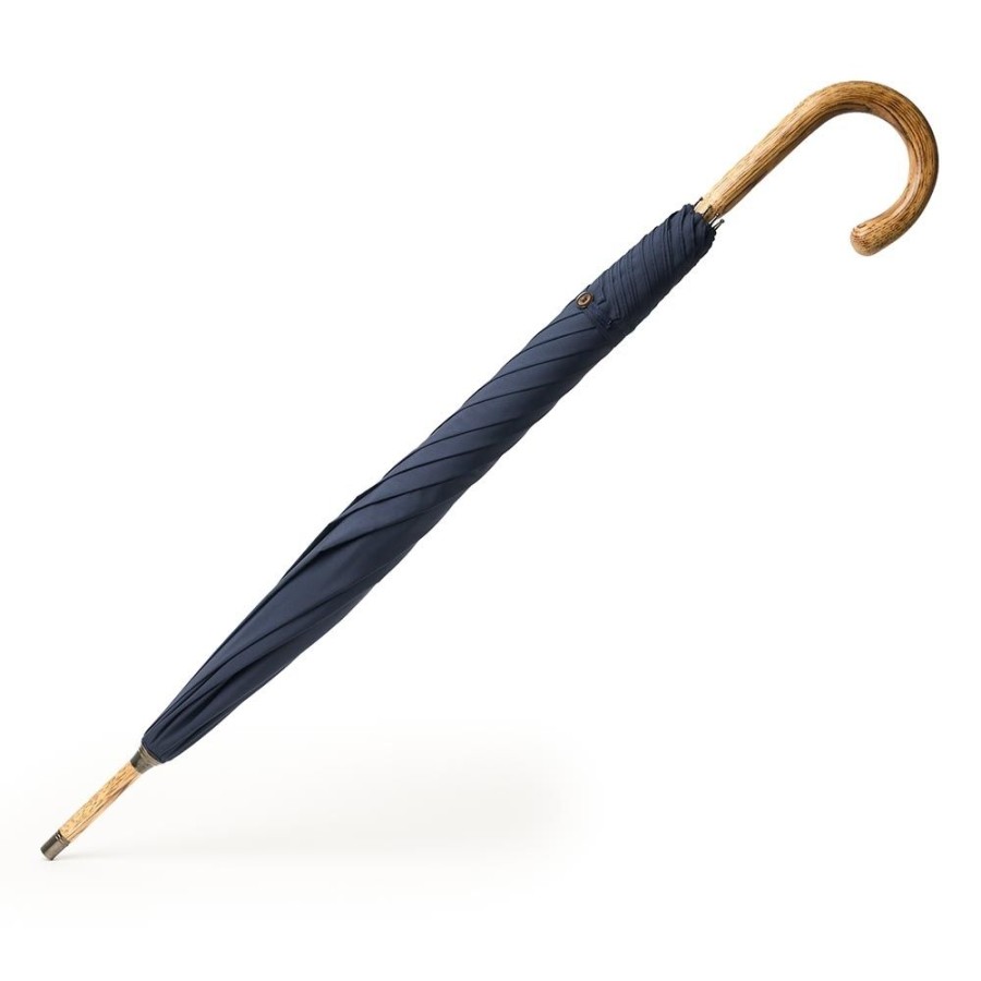 Accessories Cheaney | Soild Hickory Stick Umbrella In Navy