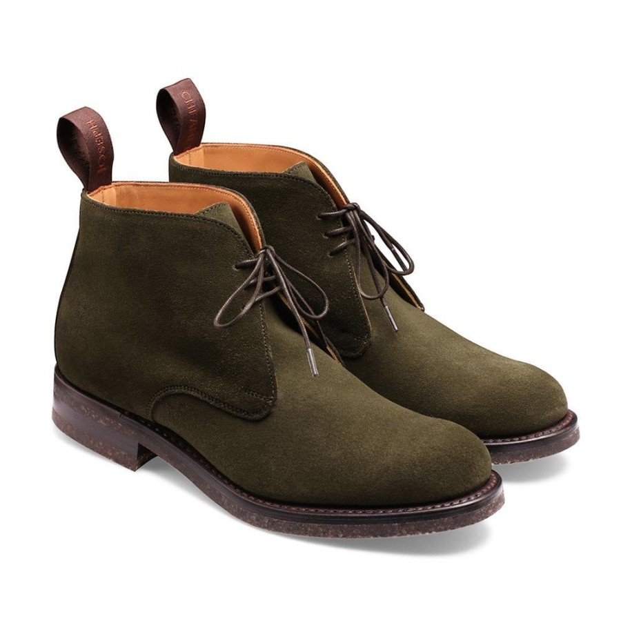 Women Cheaney Chukka Boots | Thetford Chukka Boot In Hunting Green Eco-Buck Suede