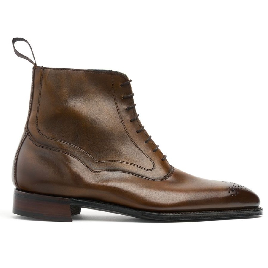 Men Cheaney Balmoral Boots | Hanover Balmoral Boot In Bronzed Espresso Calf Leather