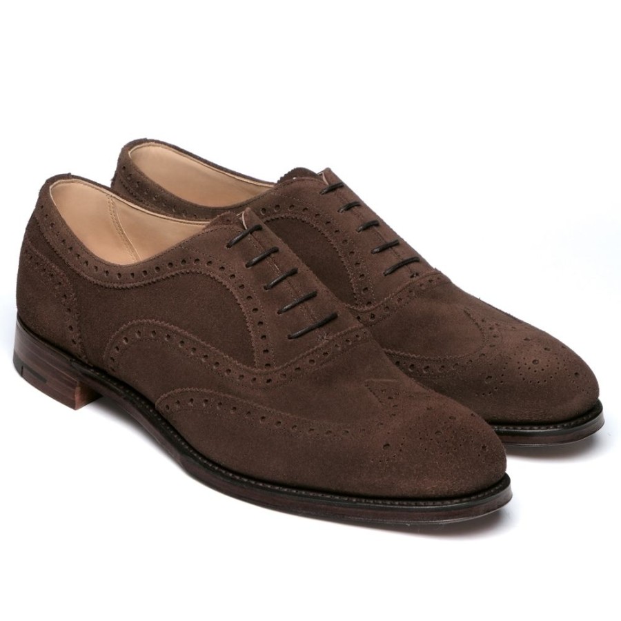 Men Cheaney Brogues | Arthur Iii Oxford Brogue In Plough Suede