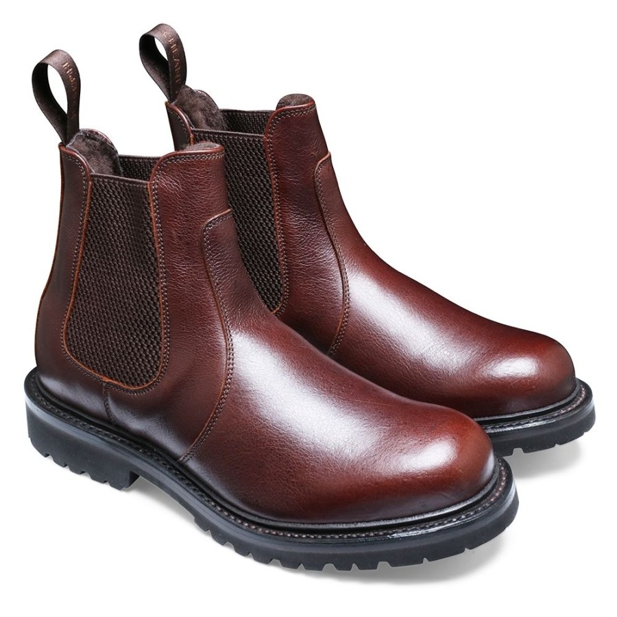 Women Cheaney Chelsea Boots | Ellis Gv Shearling Lined Chelsea Boot In Whiskey Kudu Leather